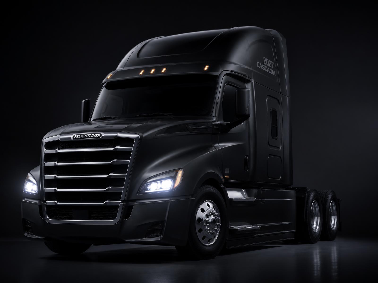 2027 Freightliner Cascadia in premium black finish